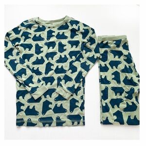 Tea Collection | Bear Print Long Sleeve Pajamas PJs Unisex Gender Neutral Sz 16